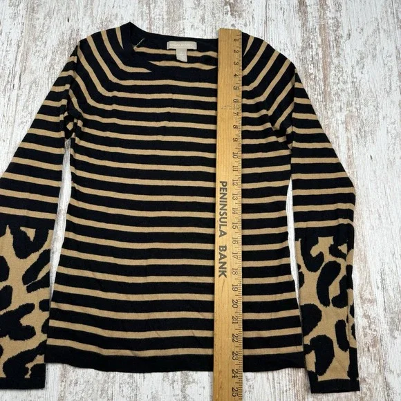 Banana Republic Long Sleeve Shirt Womens Size S‎ Animal Print Wool Blend - Picture 6 of 6